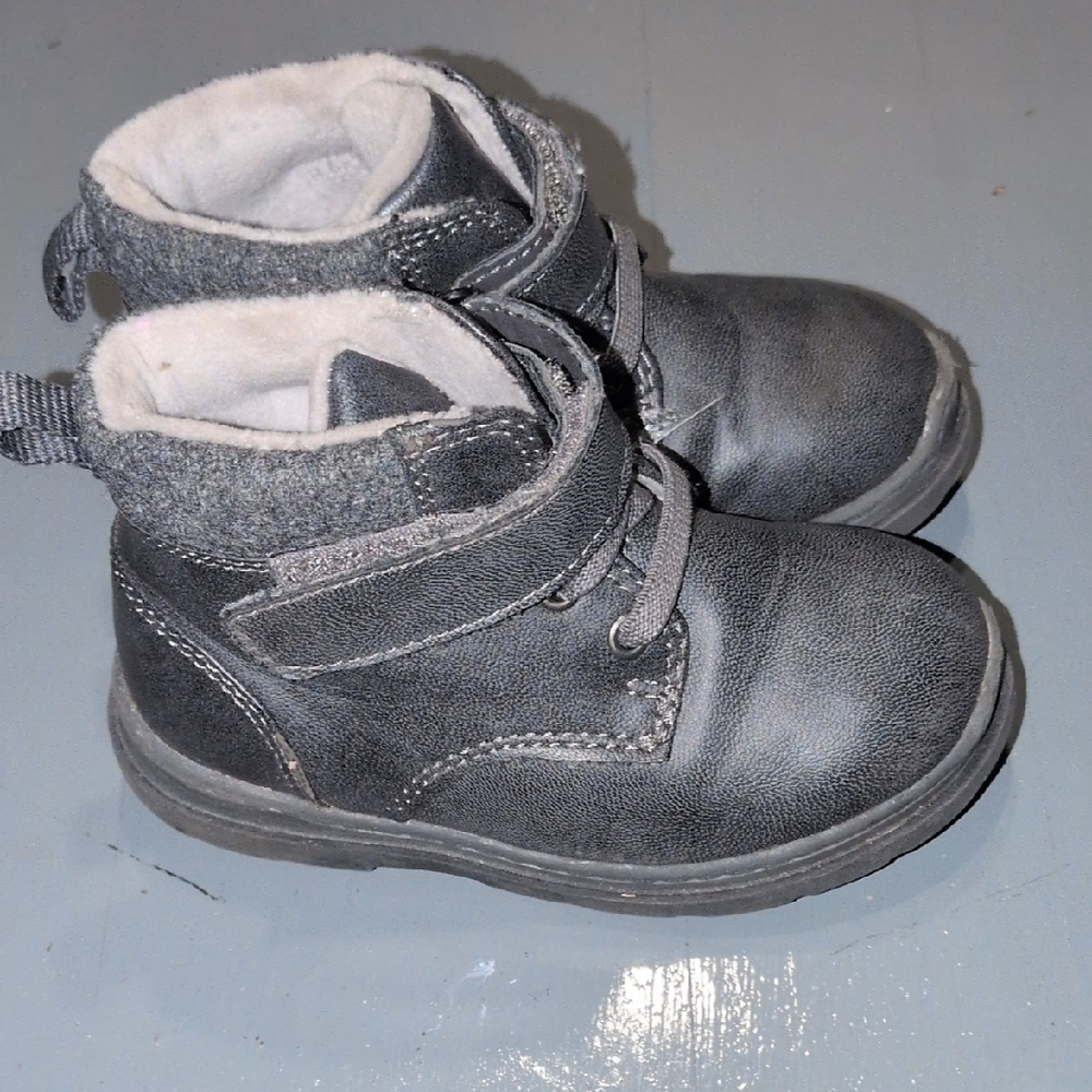 Kids Black Winter Boots